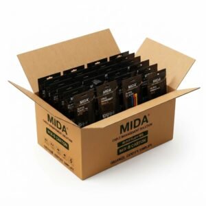 MIDA MIX-B Distribution Carton – 6 Cable Management Bundles, 24 Retail Pouches, Reusable Cable Ties Assortment - Image 4